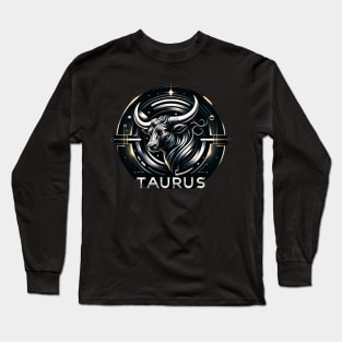 Celestial Taurus Emblem Apparel Long Sleeve T-Shirt